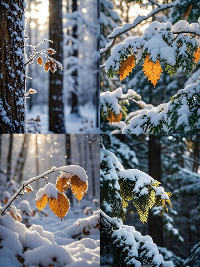 當雪花輕吻大地,走進夢幻般的冬日森林 當雪花輕吻大地,走進夢幻般的冬日森林