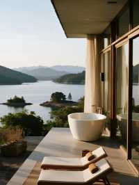 千島湖傾境民宿｜帶小孩住湖景房，泳池+火車超快樂