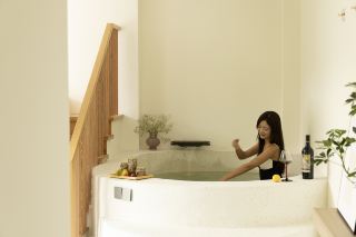 「프라이빗 온천 + 헬리콥터」아름다운 빌라에서 대나무 숲 온천을 즐기는 힐링 감성