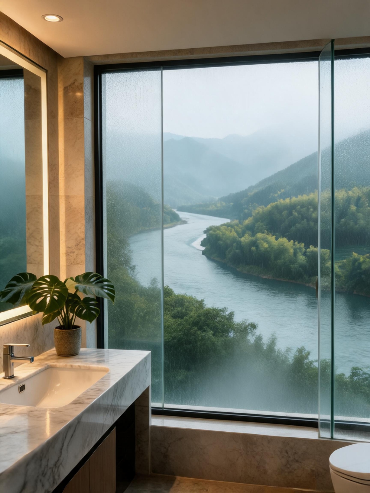 I stayed at the Bamboo Grove private hot spring guesthouse in the back mountain of Qingcheng, and it was amazing
