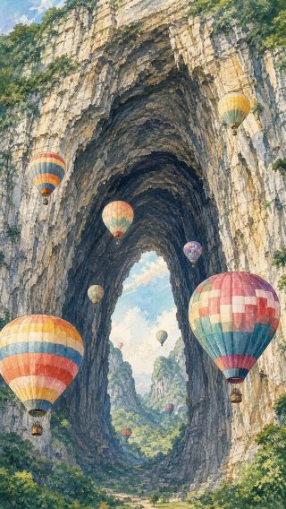 Lichuan is such a hidden gem! Ride a hot air balloon inside a 16℃ cave, the ultimate summer escape in Hubei