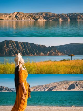 Summer road trip in Qinghai｜Longyang Lake and the earth forest paint a picture of ice and fire