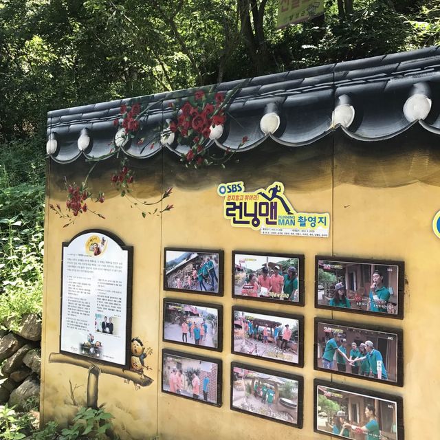 60~70년대의 농촌의 풍경을 배경으로 벽화를 조성한, 대구 마비정벽화마을