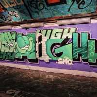 Beautiful arts work in the tunnel 