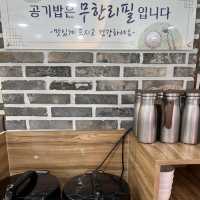짬뽕에 바지락이 가득인데 밥도 무한리필인 옥동이!