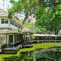 荃灣賽馬會德華公園🏯🌳秋意的寧靜與美麗😍🌺！