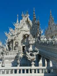 Beautiful details of White temple, Chiang Rai