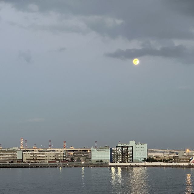 【横浜】夕方のみなとみらい散歩・横浜港大桟橋の景色