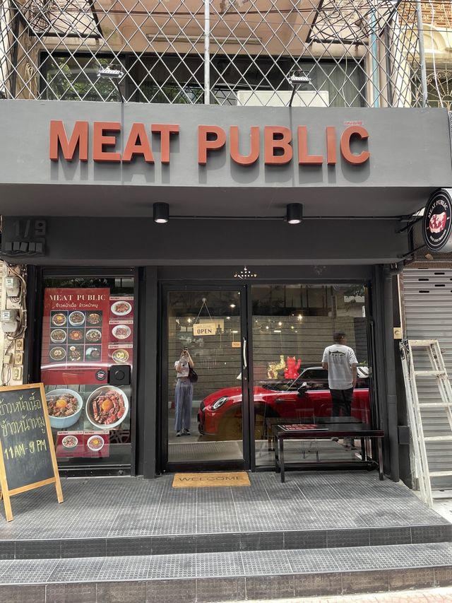 Meat Public ร้านเนื้อน้องใหม่แกะกล่องย่านอารีย์