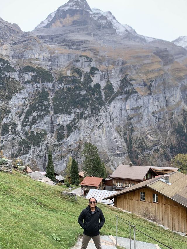 Hidden paradise behind Switzerland mountains