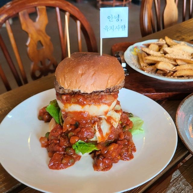 제주 우도 맛집)안녕육지사람 - 하고수동해변 수제버거 맛집