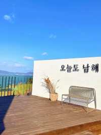 🌊에메랄드빛 남해 바다를 눈으로 담을 수 있는 이 곳은 오늘도남해입니다💙🩵