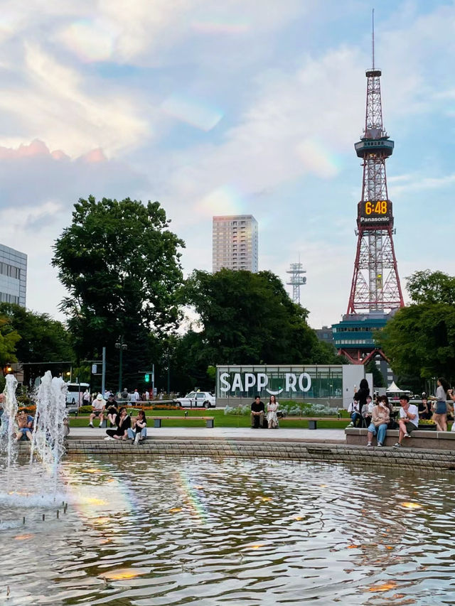 【札幌】大通公園：拍照留念，適合晚上散步