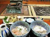 熊本・南小国町のそば街道の御蕎麦処 鬼笑庵