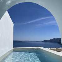 Santorini 人生住過最美的酒店🩵