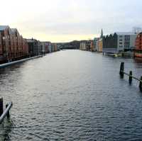挪威的教育城市Trondheim，最後的極光