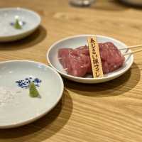 【大阪・難波】焼鳥と鳥刺しが味わえるお得なコース「鉄板ぢどり焼TARO 難波中店」