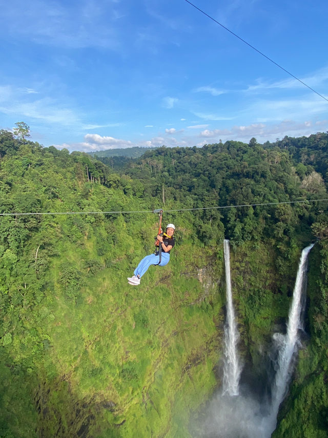 One of the most thrilling and longest zip line in Laos