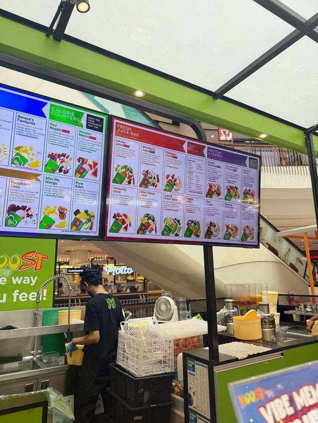 Boost Juice น้ำผลไม้ปั่นเพื่อสุขภาพชื่อดัง
