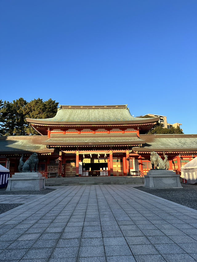 【浜松 冬の旅】 青銅製で最大級の狛犬 家康ゆかりの神社