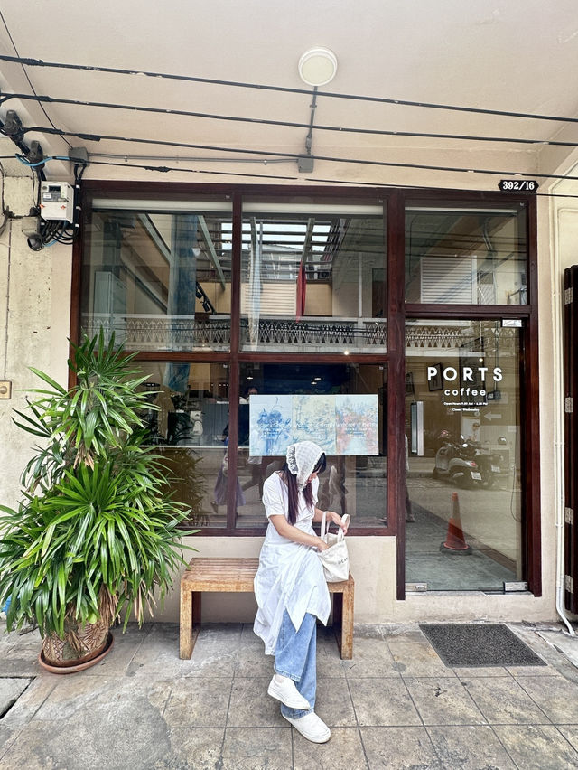 Ports coffee : คาเฟ่ย่านเมืองเก่าใกล้เจ้าพระยา ☕️🌿