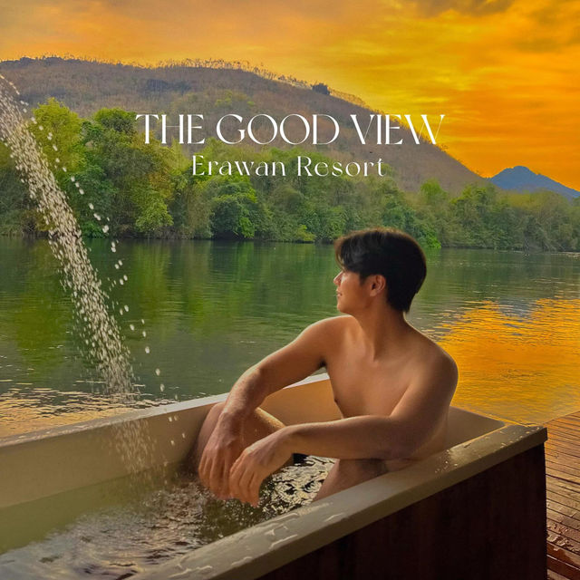 นอนแพริมน้ำ วิวภูเขา บรรยากาศโคตรฟิน 🛁⛰️🏞️