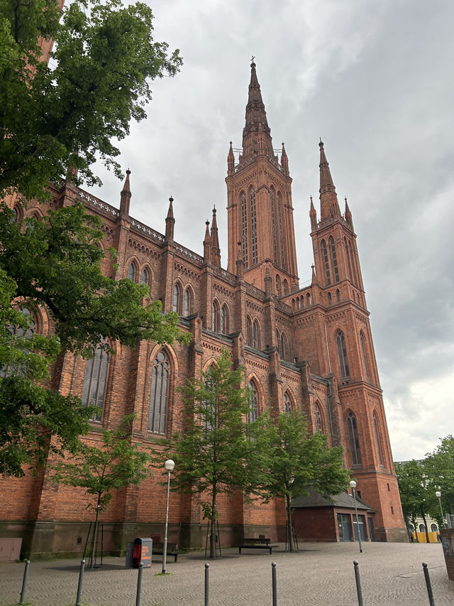 A worth visiting neo-gothic Church in Wiesbaden, Germany 