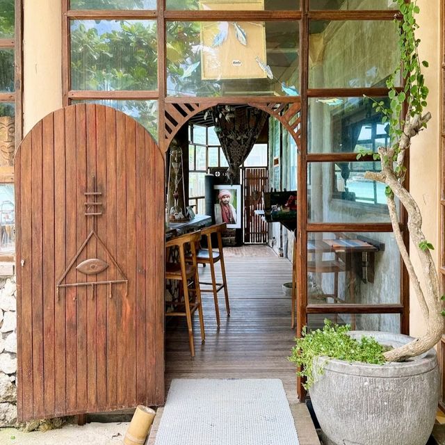 Beautiful cafe with views