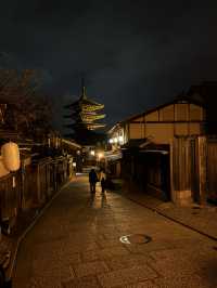 夜晚的清水寺遊記 沒有遊客的時光