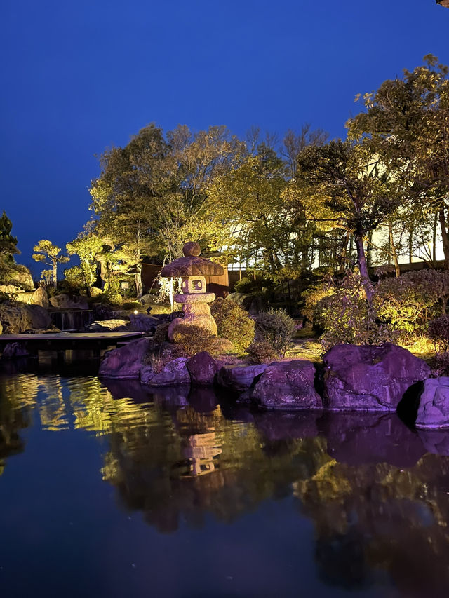 Beautiful garden within the hotel at Awara Mimatsu 