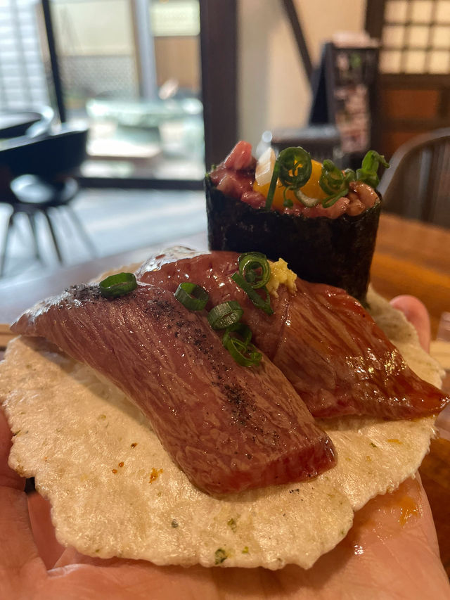 【高山老街必吃】 金乃こって牛 飛驒牛壽司🍣🐮