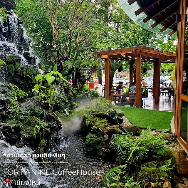 คาเฟ่สวนสวยในปั๊มน้ำมัน • FORTY-NINE เชียงใหม่