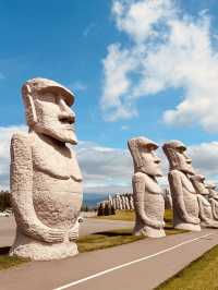 🌿 Solo Travel Gem: Moai Statues in Sapporo!