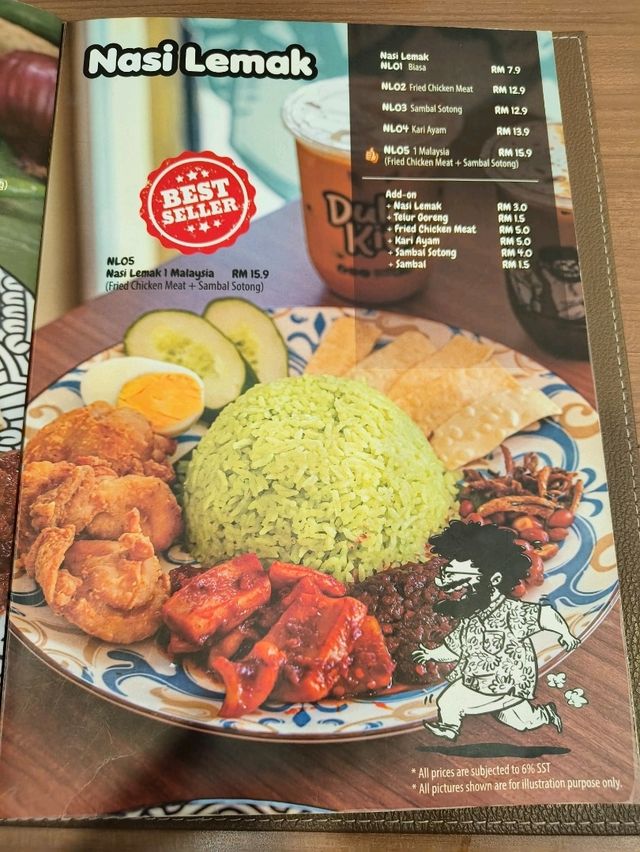 A Flavourful Nasi Lemak Experience at Dulu Kita KK
