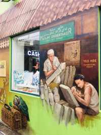 เสน่ห์ย่านKampong Glam ถนนMuscat Street Artต้องไป