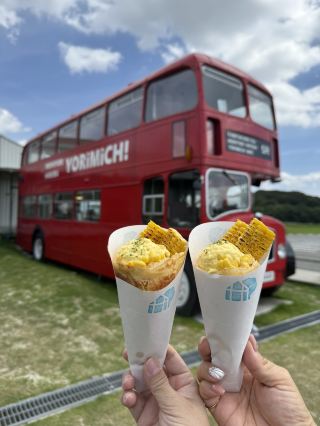 【福岡】赤いロンドンバスが目印のカフェと広場✨️