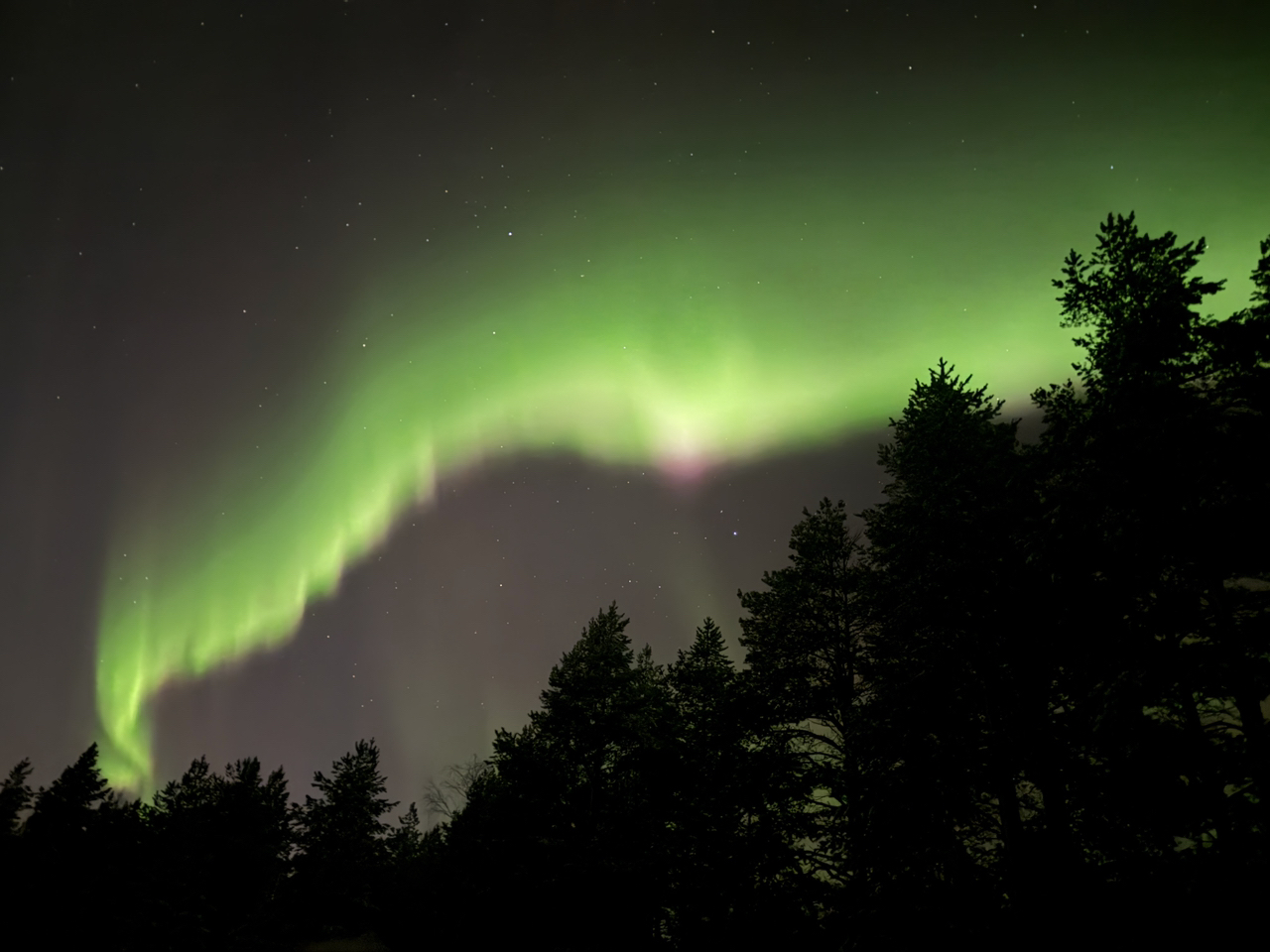 Finland -15 degrees Celsius - A spectacular aurora display! A once-in-a-lifetime aurora viewing experience! So lucky to have witnessed it!