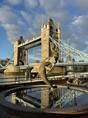 Best angle of the famous Tower Bridge is…