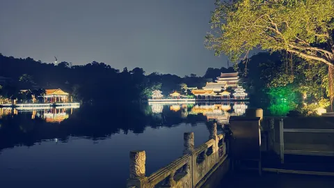 The Most Tranquil Chinese Architecture Under the Night Sky. — traveler post in China
