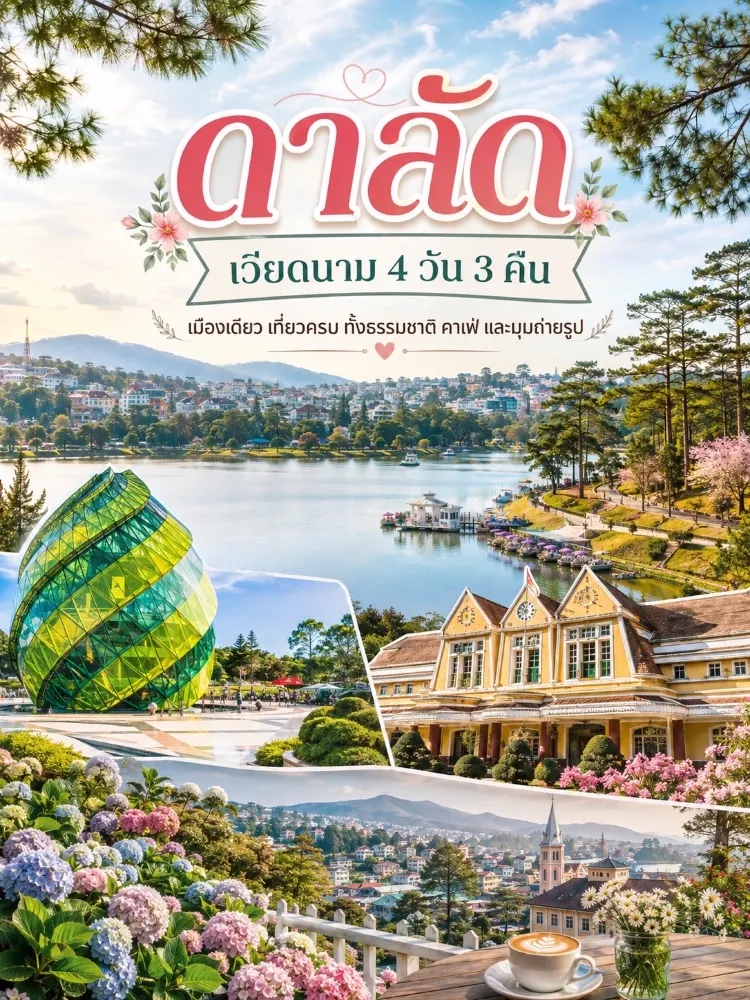 달랏 3박 4일, 한 도시만으로도 충분한 완벽 여행