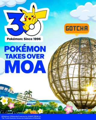 ⚡ โปเกมอนกำลังจะยึดครองมะนิลาเพื่อฉลองครบรอบ 30 ปี และ MOA กำลังจะกลายเป็นศูนย์รวมของเหล่าเทรนเนอร์