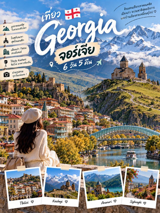 🇬🇪✨ แพลนเที่ยวจอร์เจีย 6 วัน 5 คืน

ทริปนี้ได้ครบทั้ง เมืองเก่า ภูเขาคอเคซัส โบสถ์บนเขา ธรรมชาติ และเมืองโรแมนติก 🏔️🤍 เหมาะกับคนที่อยากเที่ยวแบบวิวสวยแต่ไม่ต้องย้ายเมืองทุกวันมากเกินไป

DAY 1 | Tbilisi 🏙️
✈️ เดินทางถึงทบิลิซี → เช็กอินที่พัก
🚶 เดินเล่น Old Tbilisi ชมบ้านสีสันสวยๆ
🌉 แวะ Bridge of Peace
🚡 ขึ้น Cable Car ชมวิวเมืองจากด้านบน
🏰 เดินเล่นบริเวณ Narikala Fortress
🍽️ เย็นลองอาหารจอร์เจีย เช่น Khinkali และ Khachapuri

DAY 2 | Mtskheta → Kazbegi 🏔️
🚗 ออกจาก Tbilisi มุ่งหน้าสู่ Kazbegi
⛪ แวะ Jvari Monastery ชมวิวเมือง Mtskheta
🏰 แวะ Ananuri Fortress ริมอ่างเก็บน้ำ
💙 ถ่ายรูปวิว Zhinvali Reservoir
🏔️ ขับต่อไปยัง Gudauri และ Kazbegi
🏨 เช็กอินที่พักวิวภูเขา พักผ่อนชิลๆ

DAY 3 | Kazbegi 🤍
🌄 ตื่นเช้าชมวิวเทือกเขาคอเคซัส
⛪ เที่ยว Gergeti Trinity Church จุดถ่ายรูปสำคัญของทริป
🏔️ ชมวิว Mount Kazbek
🌿 เดินเล่นและเที่ยวธรรมชาติรอบ Stepantsminda
☕ หาคาเฟ่นั่งชมวิวภูเขา
🌅 เย็นกลับที่พัก ดูพระอาทิตย์ตกแบบช้าๆ

DAY 4 | Kazbegi → Tbilisi 🚗
🥐 ทานอาหารเช้าพร้อมวิวภูเขา
📸 เก็บภาพ Kazbegi รอบสุดท้าย
🚗 เดินทางกลับ Tbilisi
☕ แวะจุดชมวิวหรือ Gudauri ระหว่างทาง
🛍️ ถึงเมืองแล้วเดินเล่น Rustaveli Avenue
🌃 กลางคืนหาอาหารและเดินชมเมือง

DAY 5 | Kakheti & Sighnaghi 🍇🏡
🚗 One Day Trip ไปแคว้น Kakheti
🏡 เที่ยว Sighnaghi เมืองเล็กบนเนินเขาที่บรรยากาศโรแมนติก
📸 เดินเล่นเมืองเก่าและกำแพงเมือง
🌄 ชมวิว Alazani Valley
🍽️ ลองอาหารท้องถิ่น
🚗 เย็นเดินทางกลับ Tbilisi

DAY 6 | Tbilisi → กลับบ้าน ✈️
☕ เช้านั่งคาเฟ่แบบชิลๆ
🛍️ ซื้อของฝากและเดินตลาดท้องถิ่น
📸 เก็บภาพ Old Tbilisi รอบสุดท้าย
🍴 ทานอาหารจอร์เจียมื้อส่งท้าย
✈️ เดินทางไปสนามบินและกลับบ้าน

💡 Tips: ถ้าเน้นวิวภูเขา ควรเผื่อเวลาให้ Kazbegi อย่างน้อย 2 วัน เพราะสภาพอากาศบนภูเขาเปลี่ยนเร็ว และเวลาเดินทางจริงอาจต่างกันตามฤดูกาลค่ะ

✨ จอร์เจียเป็นทริปที่ได้ฟีล ยุโรป + เทือกเขาคอเคซัส + เมืองเก่า ในทริปเดียว ถ่ายรูปสวยแทบทุกวันเลย 🏔️📸

#เที่ยวจอร์เจีย #GeorgiaTravel #Kazbegi #Tbilisi