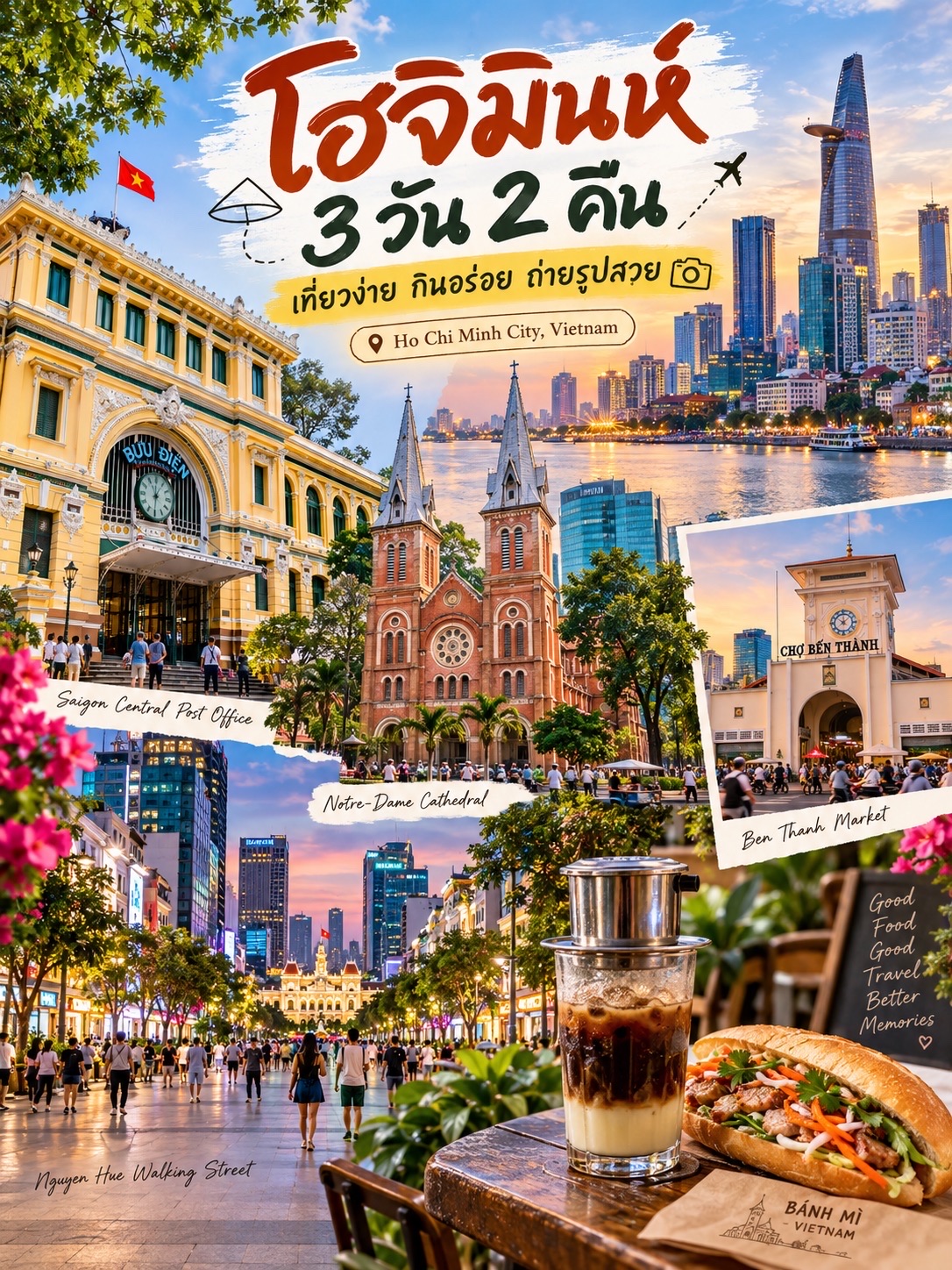 🇻🇳 A 3-day, 2-night Ho Chi Minh City itinerary: Easy to travel and budget-friendly.