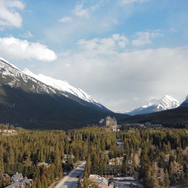 Cascade Mountain and the Canadian Rockies!