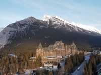 The iconic view Fairmont Banff Springs Hotel