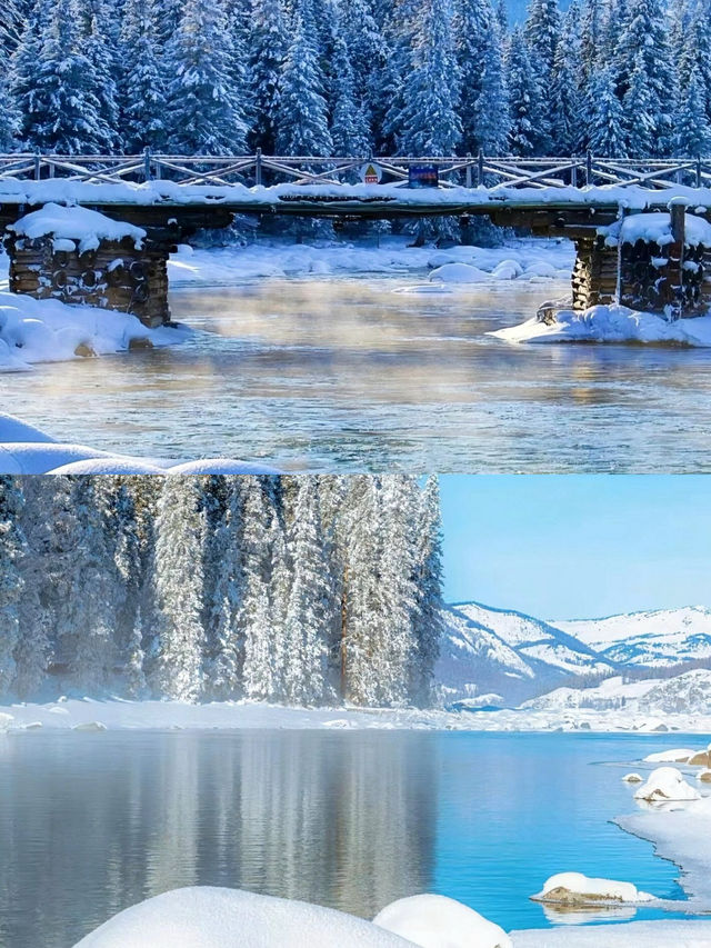 新疆賽里木湖的藍冰圈粉，太漂亮了！