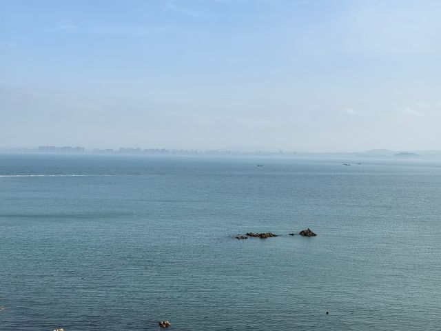 長島景點之一渤海黃海分界線