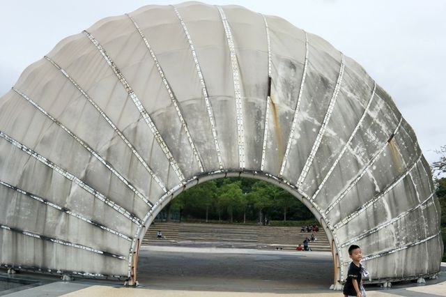 上海小九寨溝~~吳淞炮台灣國家濕地公園。