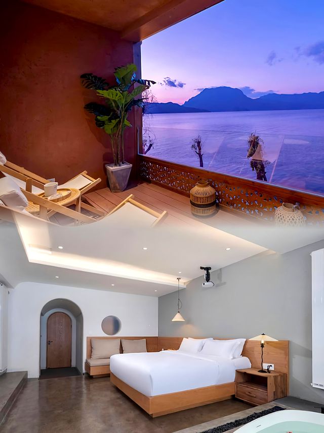 瀘沽湖這家地中海風酒店,我能躺一天! 瀘沽湖這家地中海風酒店,我能躺一天!