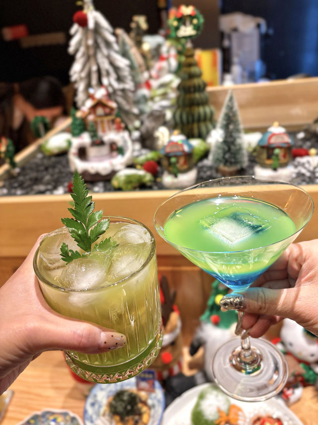 閨蜜小聚，提前感受下聖誕氣氛  終於拔草雙井這家酒願 Izakaya，店裡聖誕氣氛已經布置